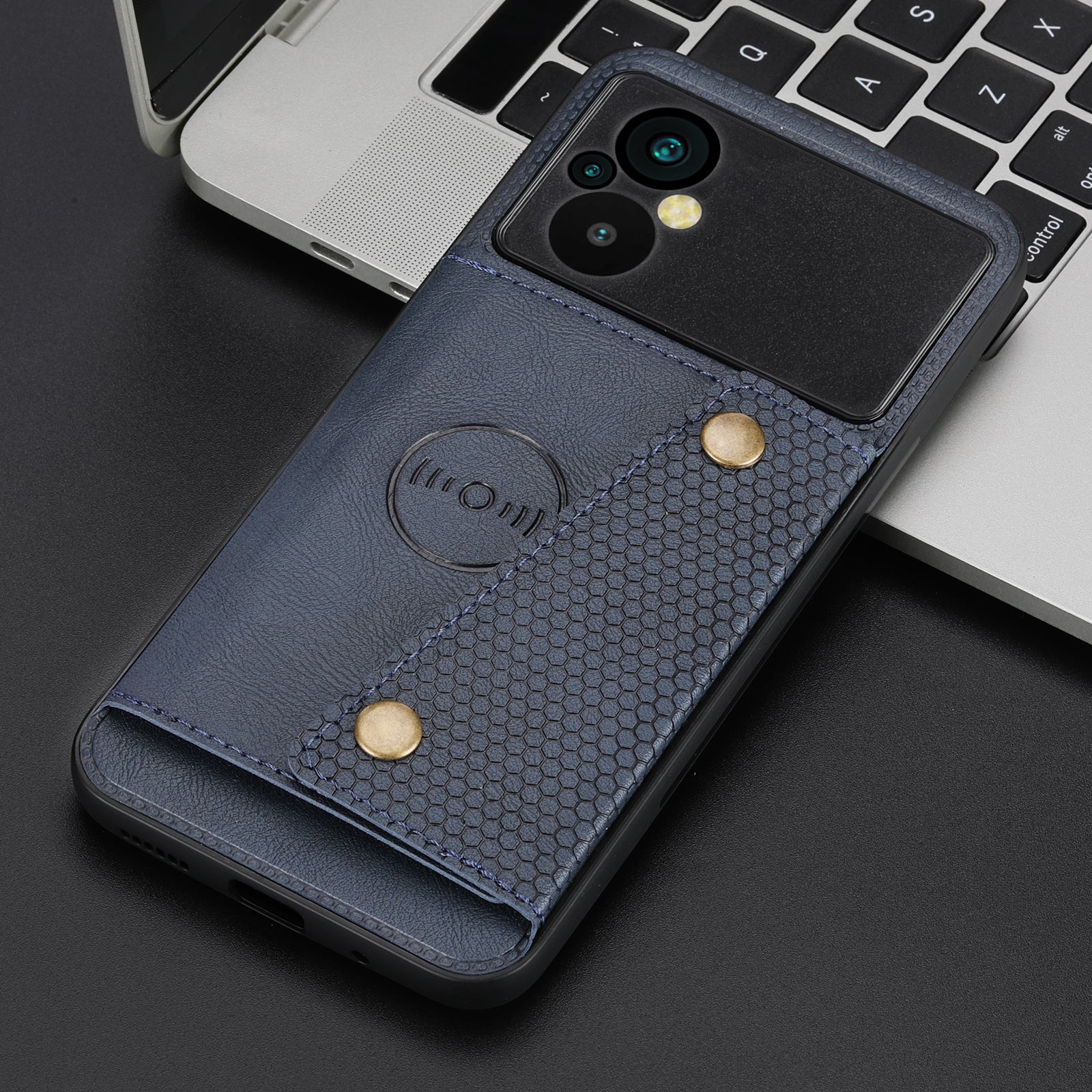 For Xiaomi Poco M5 4G Dual Button Card Slots Phone Case Magnetic Holder Built-in Metal Sheet Leather Coated TPU Kickstand Cover For Xiaomi Poco M5 4G Dual Button Card Slots Phone Case Magnetic Holder Built-in Metal Sheet Leather Coated TPU Kickstand Cover